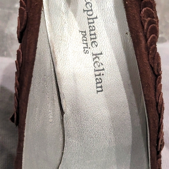 Stephane Kelian brown suede heels size 7 (European 5) - Picture 3 of 6